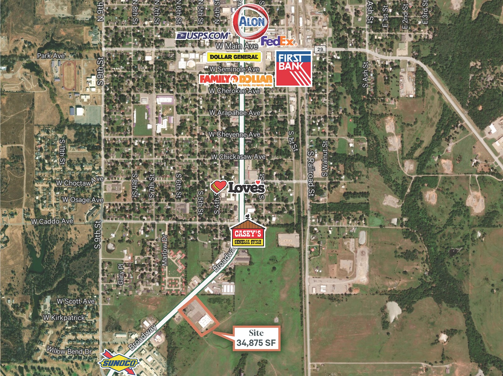 1106 S Broadway St, Marlow, OK à vendre Photo principale– Image 1 sur 2