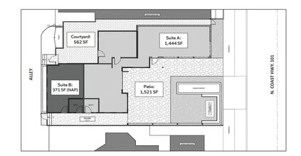 1232-1234 N Coast Highway 101, Encinitas, CA à louer Plan de site– Image 1 sur 1