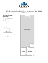 667-759 S State College Blvd, Fullerton, CA à louer Plan d’étage– Image 1 sur 1