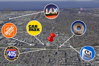 821 W Olive St, Inglewood, CA - VUE AÉRIENNE  vue de carte