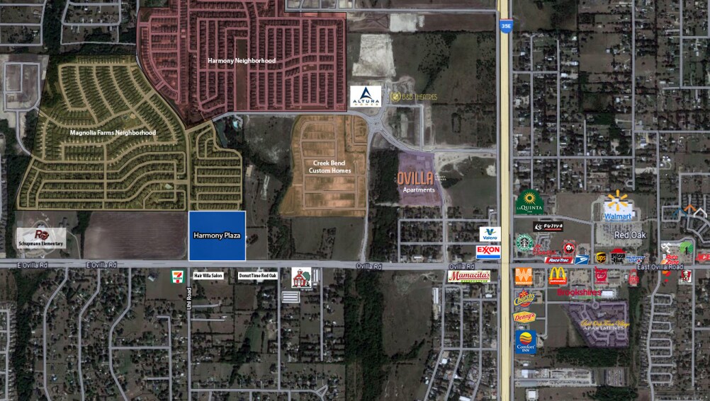 NEC Ovilla & Uhl Road, Red Oak, TX à louer Aérien– Image 1 sur 3