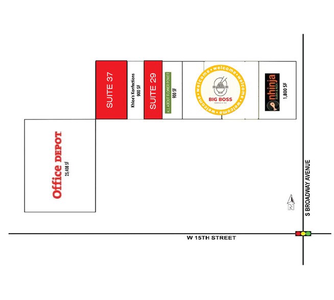 1427 S Broadway, Edmond, OK à louer - Plan de site – Image 2 sur 2