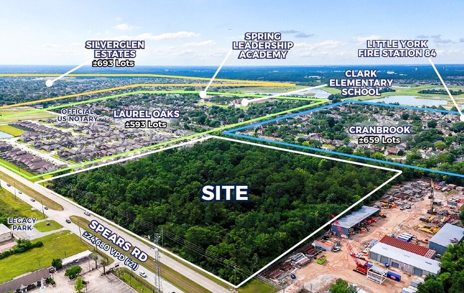 0 Spears Rd., Houston, TX à vendre - Aérien – Image 3 sur 6