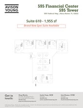 595 S Federal Hwy, Boca Raton, FL à louer Plan d’étage– Image 1 sur 1
