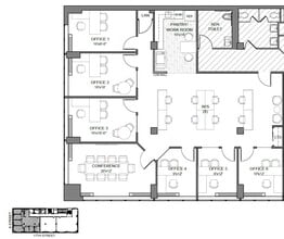 1701 K St NW, Washington, DC à louer Plan d’étage– Image 1 sur 2