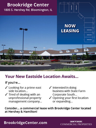 Plus de détails pour 1804 S Hershey Rd, Bloomington, IL - Bureau/Local commercial à louer
