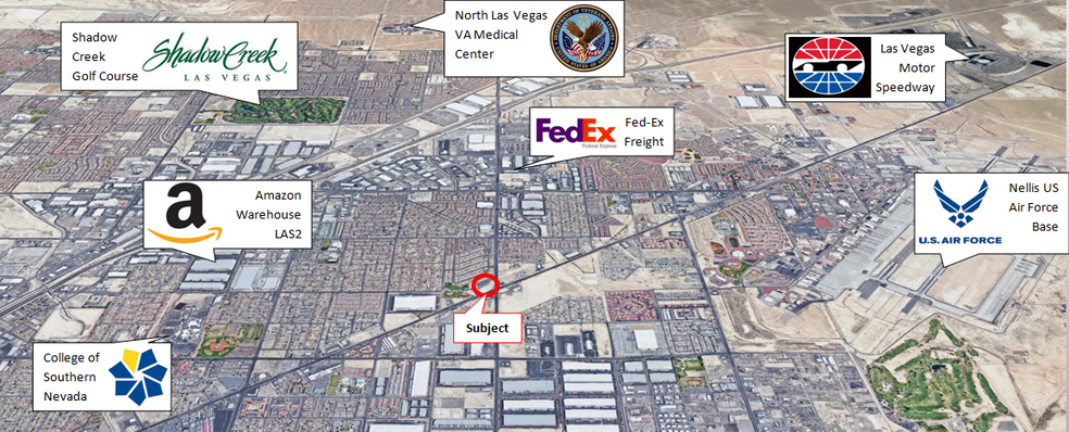 3619 N. Las Vegas Blvd, Las Vegas, NV à louer - Aérien – Image 3 sur 4