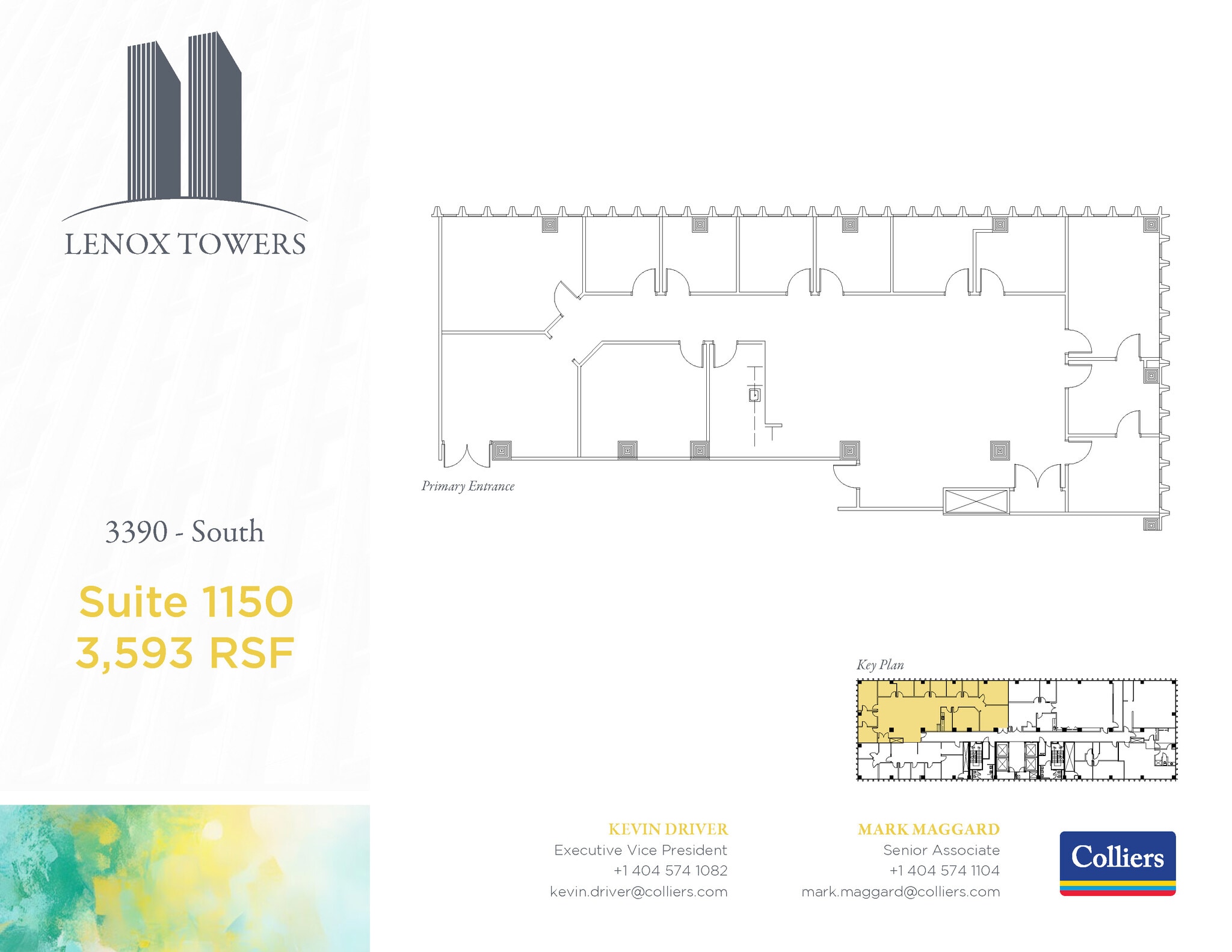 3400 Peachtree Rd NE, Atlanta, GA à louer Plan d’étage– Image 1 sur 1