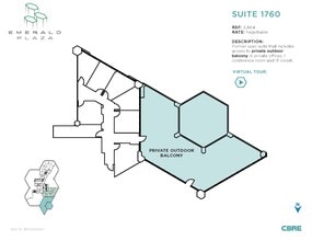 402 W Broadway, San Diego, CA à louer Plan d’étage– Image 1 sur 7