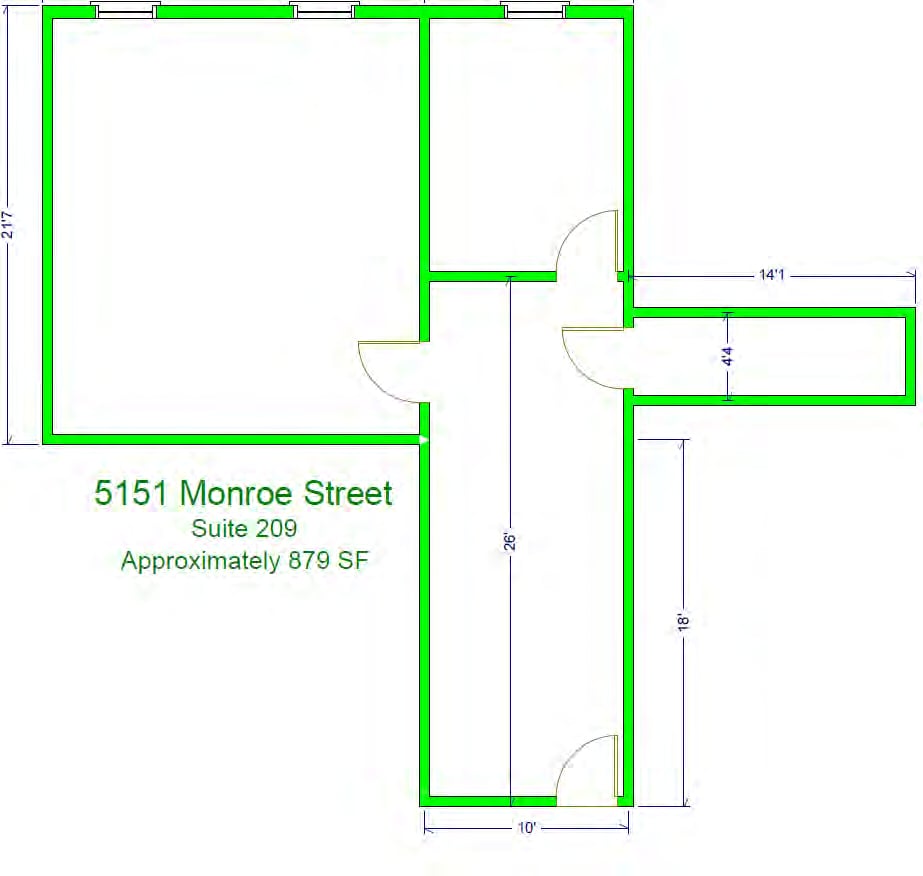 5151 Monroe St, Toledo, OH à louer Plan d’étage– Image 1 sur 1