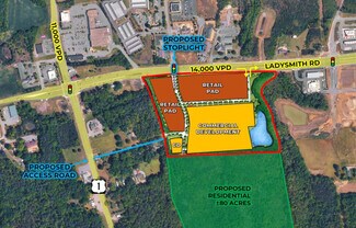 Plus de détails pour Ladysmith Rd & Green Rd, Ruther Glen, VA - Terrain à louer