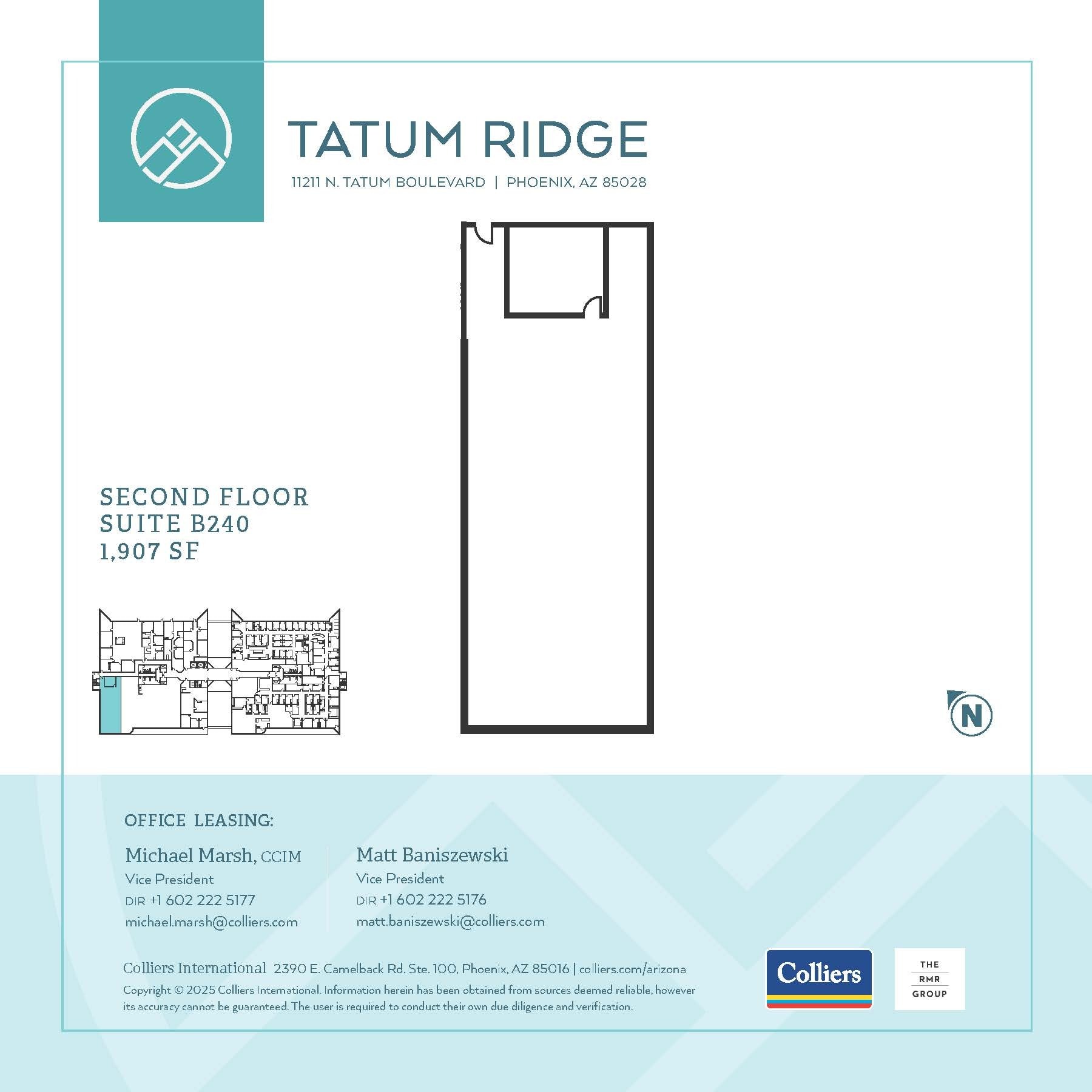 11209 N Tatum Blvd, Phoenix, AZ à louer Plan d’étage– Image 1 sur 2