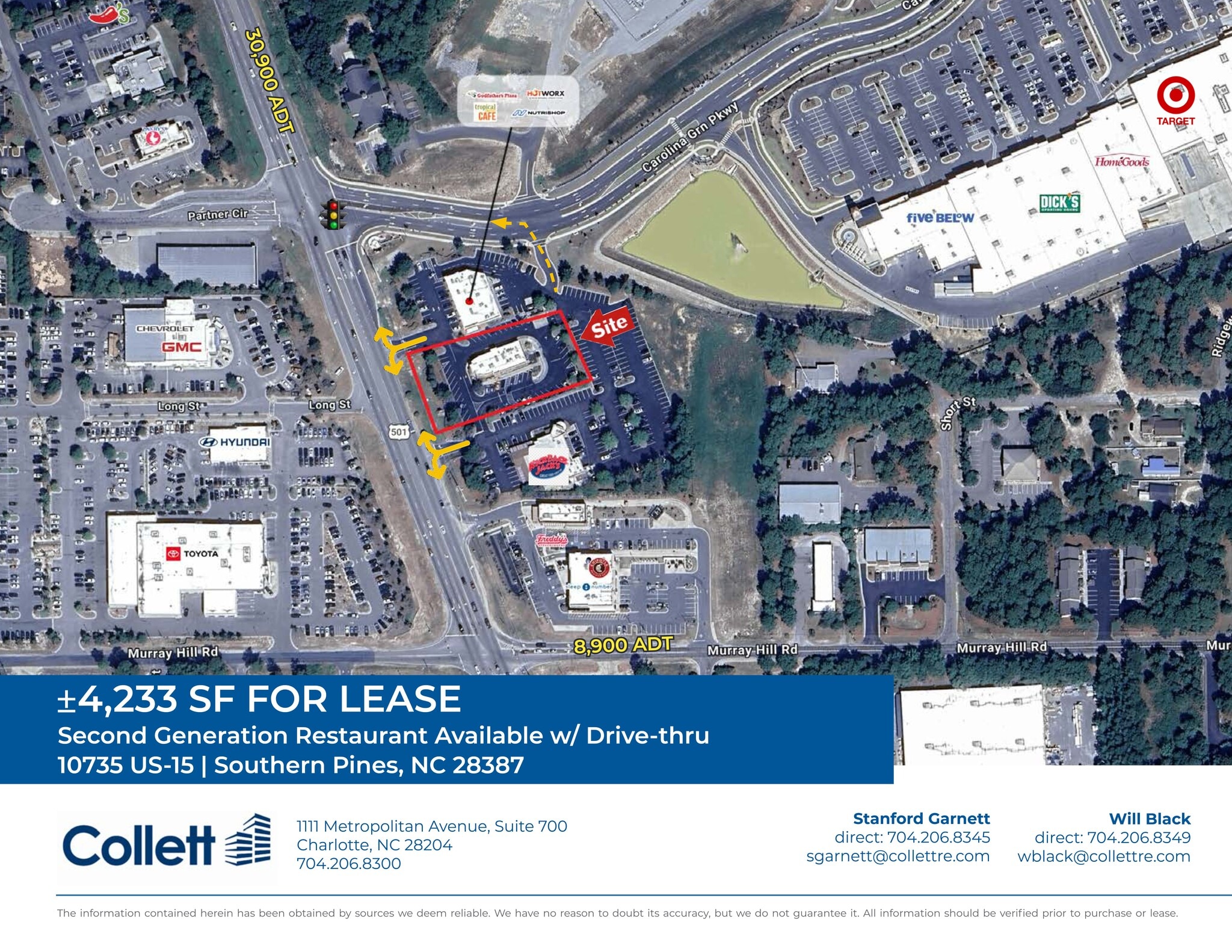 10735 Us-15 501 Hwy, Southern Pines, NC à louer Plan de site– Image 1 sur 1