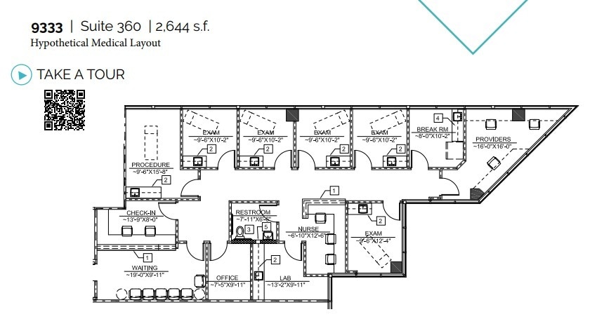9333 Genesee Ave, San Diego, CA à louer Plan d’étage– Image 1 sur 1