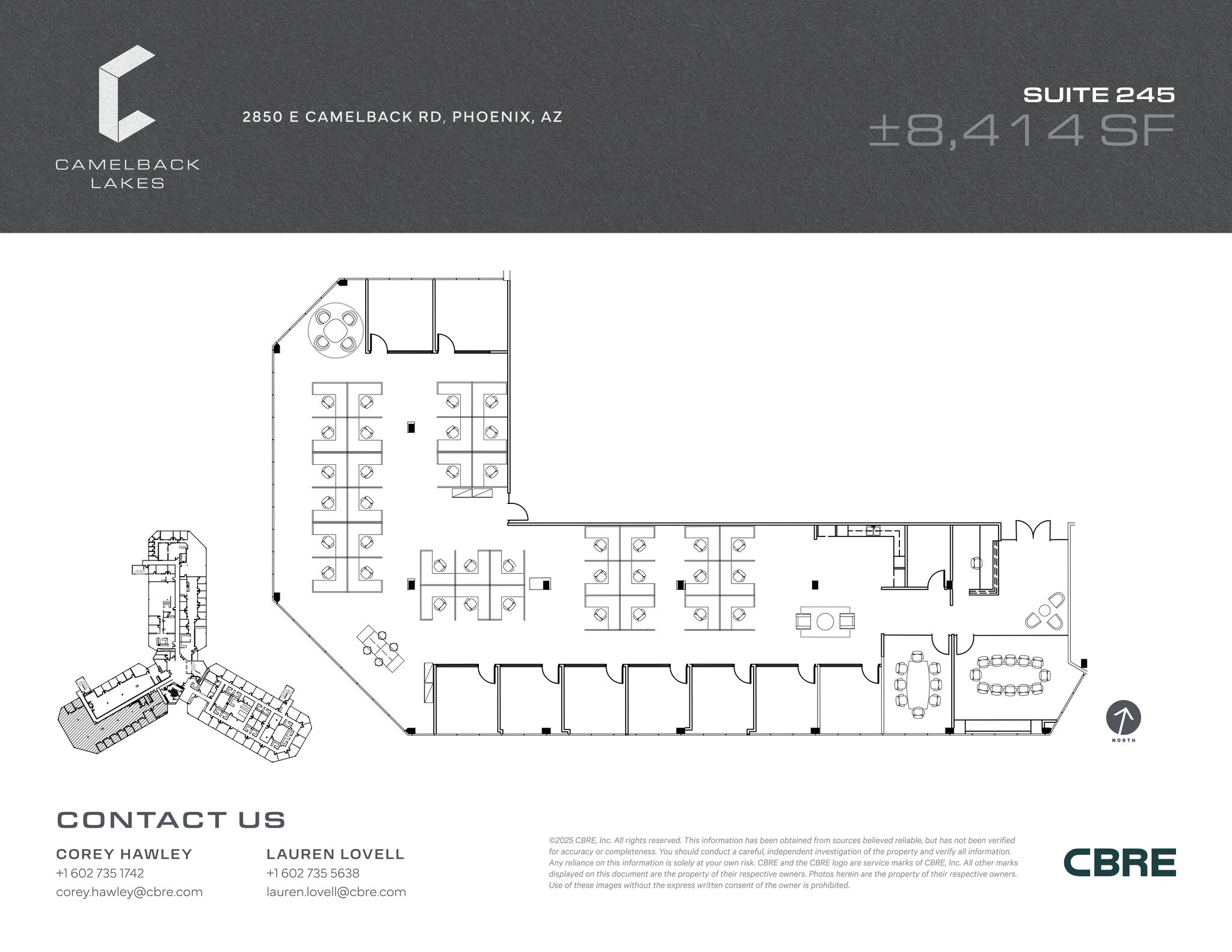 2850 E Camelback Rd, Phoenix, AZ à louer Plan de site– Image 1 sur 2