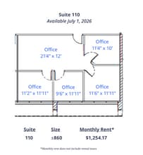 67 E Weldon Ave, Phoenix, AZ à louer Plan d’étage– Image 1 sur 1
