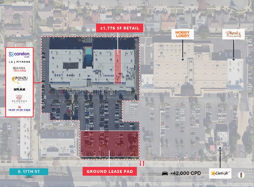 1945 E 17th St, Santa Ana, CA à louer Plan de site– Image 1 sur 2
