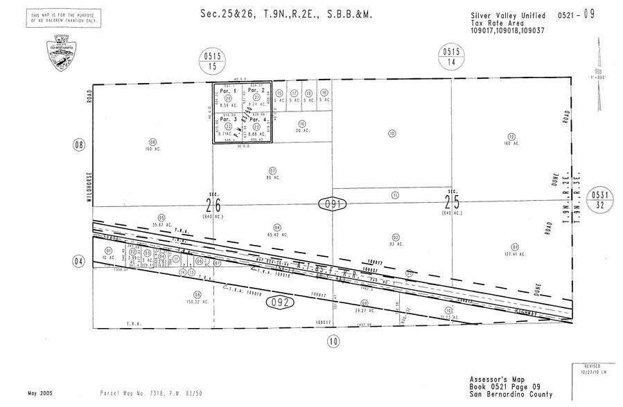 32171 Wildhorse Rd, Newberry Spgs, Newberry Springs, CA à vendre - Plan cadastral – Image 1 sur 1