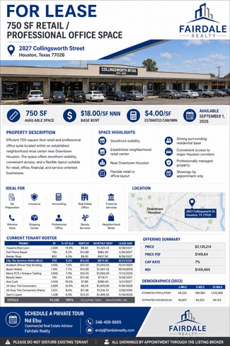 Plus de détails pour 2811 Collingsworth St, Houston, TX - Local commercial à louer