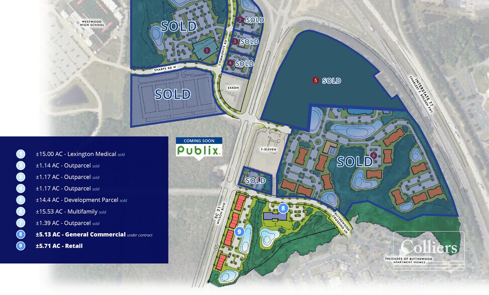 Wilson Blvd & 1-77 Blvd, Blythewood, SC à vendre - Plan de site – Image 2 sur 12