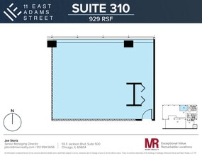 11 E Adams St, Chicago, IL à louer Plan d’étage– Image 1 sur 1