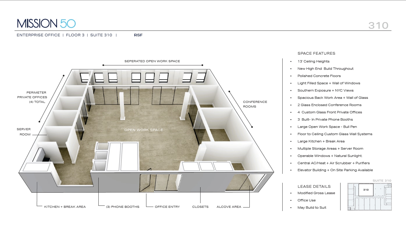 50 Harrison St, Hoboken, NJ à louer Plan d’étage– Image 1 sur 30