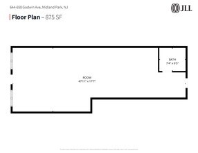 644-658 Godwin Ave, Midland Park, NJ à louer Plan d’étage– Image 2 sur 2