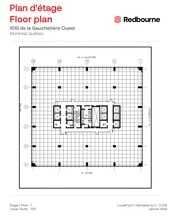 1010 Rue De La Gauchetière O, Montréal, QC à louer Plan d’étage– Image 1 sur 1