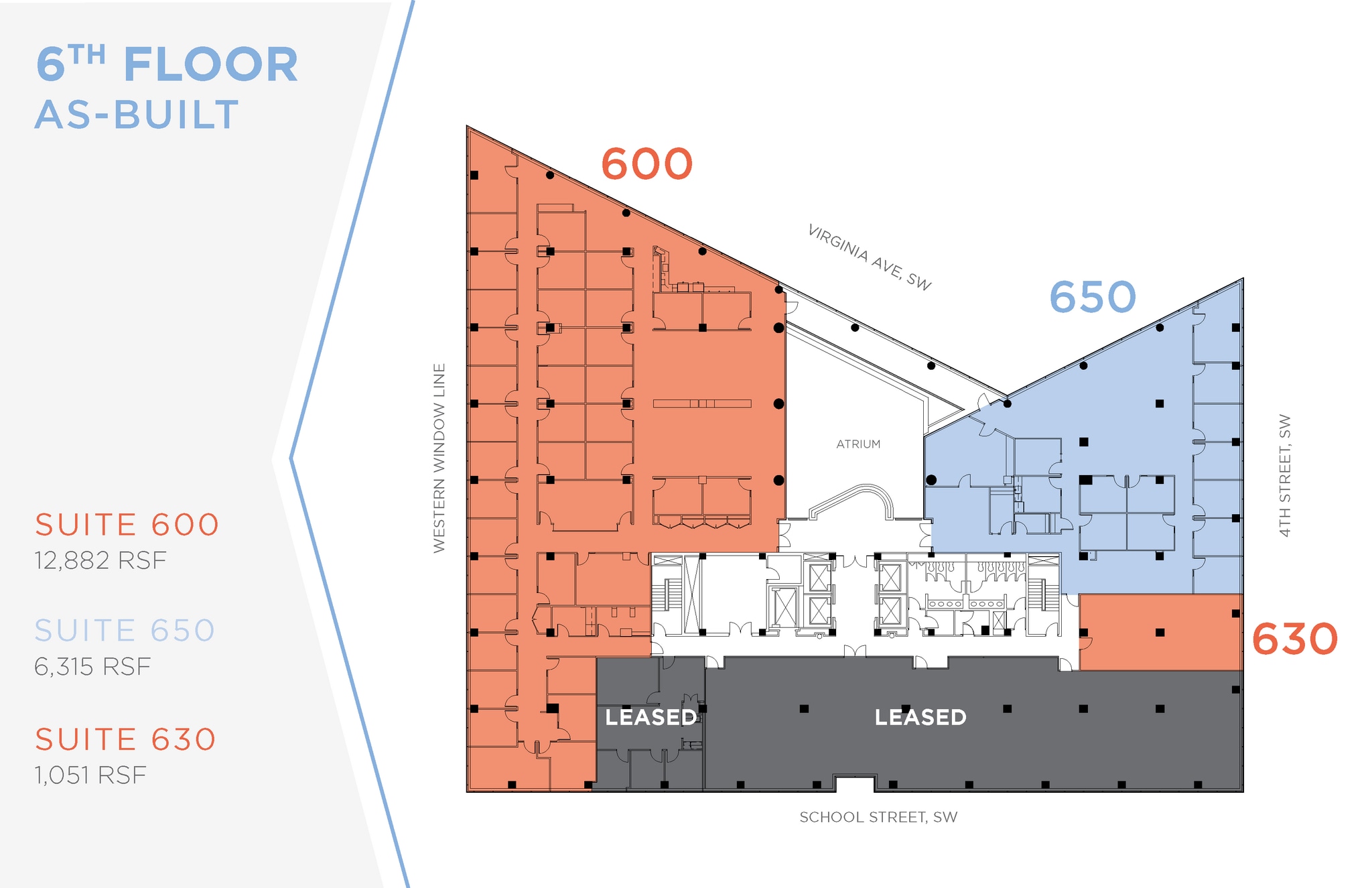 400 Virginia Ave SW, Washington, DC à louer Plan d’étage– Image 1 sur 1
