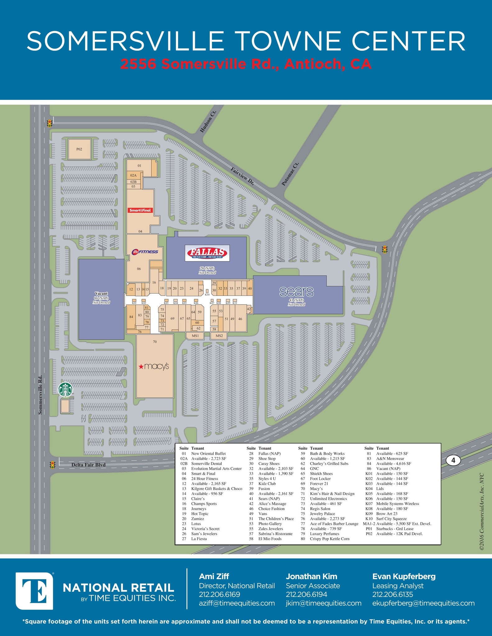 2500-2640 Somersville Rd, Antioch, CA à louer Plan de site– Image 1 sur 1