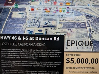 Plus de détails pour HWY 46 & Duncan HWY, Lost Hills, CA - Terrain à vendre