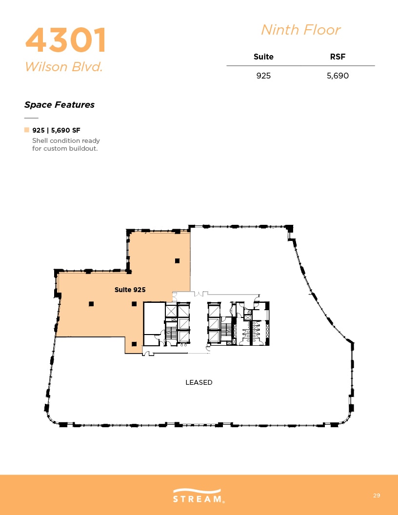 4401 Wilson Blvd, Arlington, VA à louer Plan d’étage– Image 1 sur 1