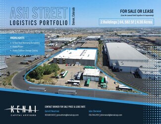 Plus de détails pour Ash Street Logistics Portfolio – Industriel/Logistique à vendre, Denver, CO