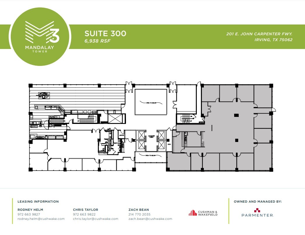 201 E John Carpenter Fwy, Irving, TX à louer Plan d’étage– Image 1 sur 1