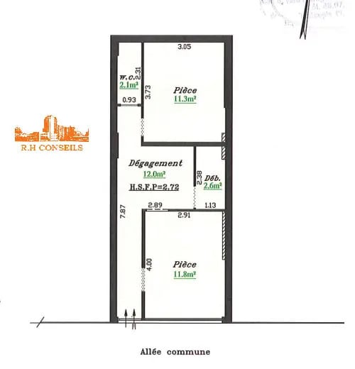 Local commercial dans Neuilly-Sur-Marne à louer - Plan d’étage – Image 2 sur 2