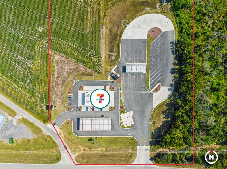 1343 Sumter Hwy, Bishopville, SC à vendre - Aérien – Image 3 sur 3