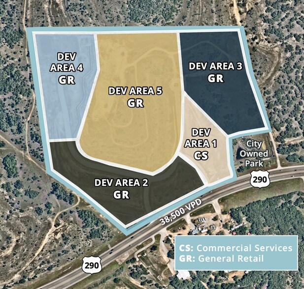 1601 E US Highway 290, Dripping Springs, TX à vendre - Aérien – Image 3 sur 4