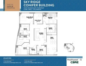 10535 Park Meadows Blvd, Lone Tree, CO à louer Plan d’étage– Image 1 sur 2