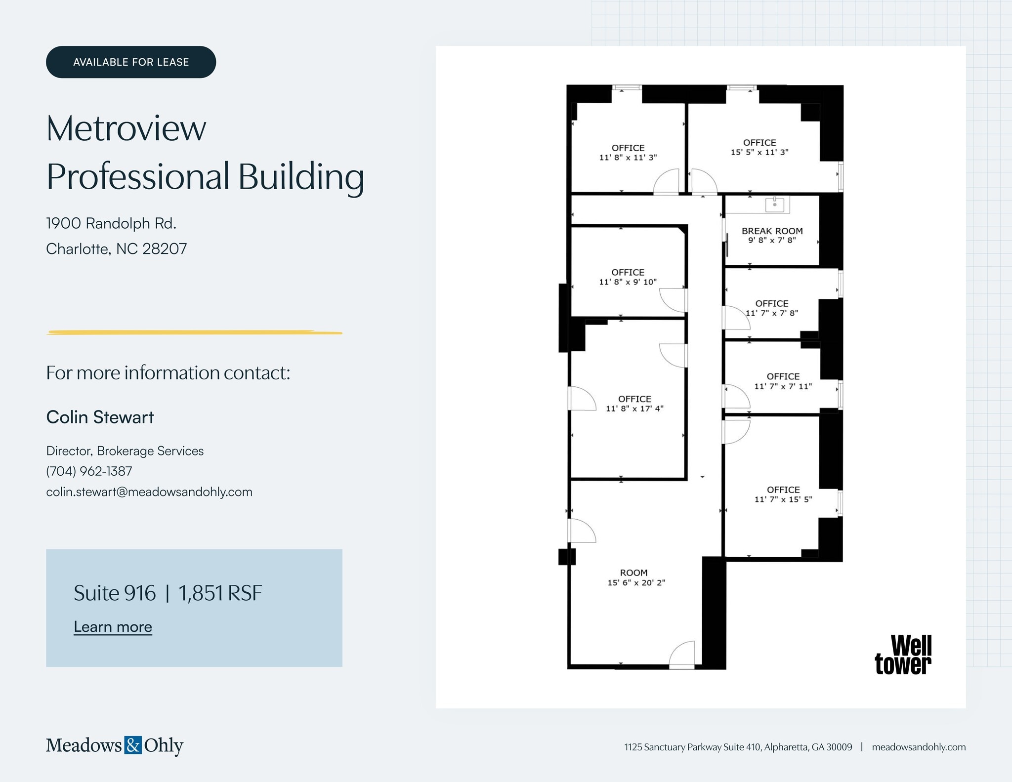 1900 Randolph Rd, Charlotte, NC à louer Plan de site– Image 1 sur 2
