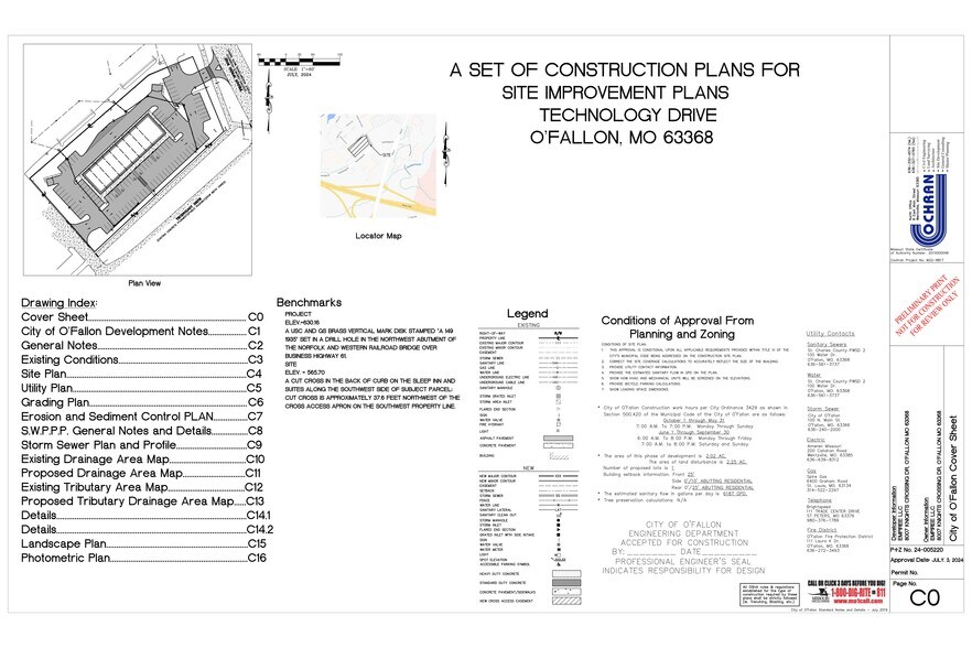 1111 Technology Dr, O'Fallon, MO à louer - Plan de site – Image 3 sur 4
