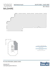 10866 Wilshire Blvd, Los Angeles, CA à louer Plan d’étage– Image 1 sur 1