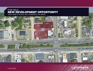 Plus de détails pour 4001-4061 E 8 Mile Rd, Warren, MI - Terrain à vendre