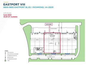 5600-5626 Eastport Blvd, Richmond, VA à louer Plan d’étage– Image 1 sur 1