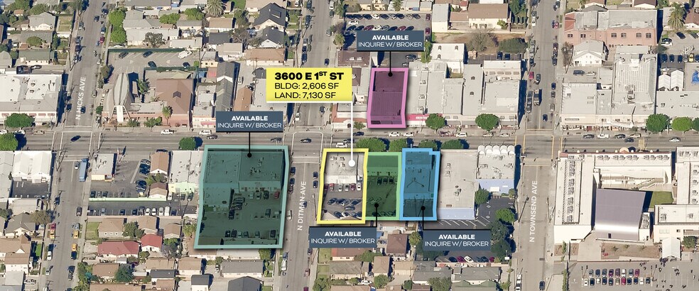 3600 E 1st St, Los Angeles, CA à vendre - Aérien – Image 2 sur 3