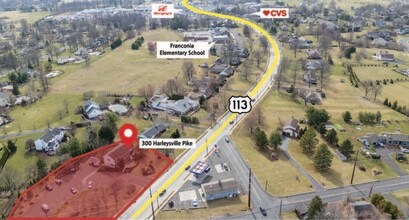 300 Harleysville Pike, Souderton, PA - VUE AÉRIENNE  vue de carte
