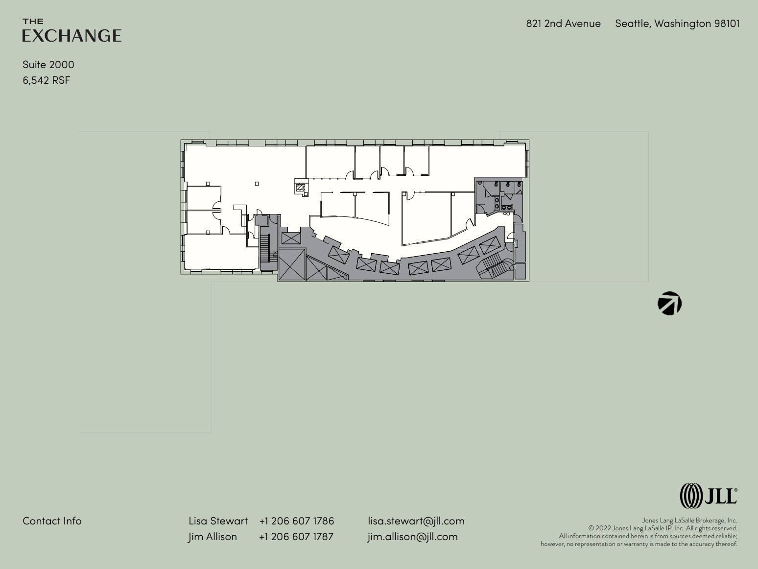 821 2nd Ave, Seattle, WA à louer Plan d’étage– Image 1 sur 1