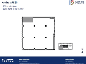 233 N Michigan Ave, Chicago, IL à louer Plan d’étage– Image 1 sur 1