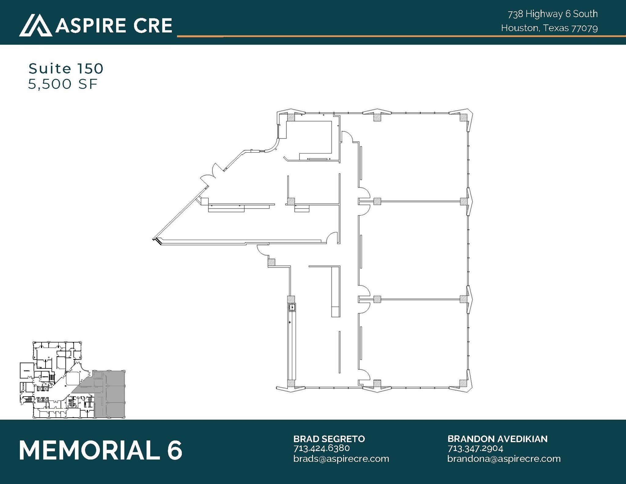 738 Highway 6 S, Houston, TX à louer Plan d’étage– Image 1 sur 1