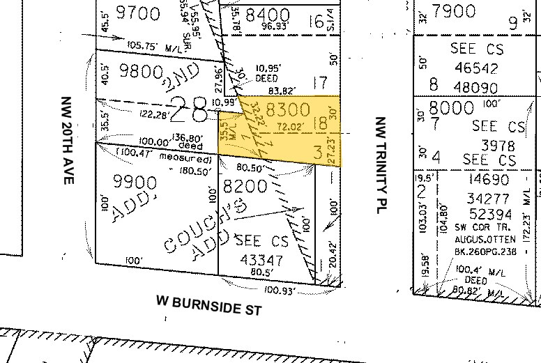 27 NW Trinity Pl, Portland, OR à vendre - Plan cadastral – Image 2 sur 3