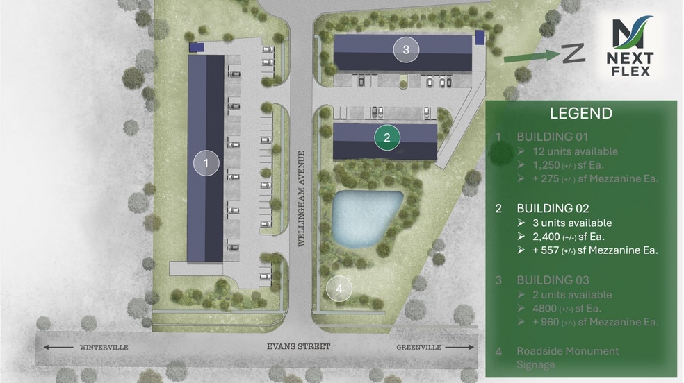 110 Wellingham Ave, Greenville, NC à louer - Plan de site – Image 2 sur 2